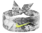 New Womens Nike Head Tie Skylar Diggins Headband Running Basketball Black / Volt