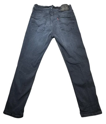 Pantalones de mezclilla Levis 514 para hombre 28x29 lavado oscuro negro ajustados rectos elásticos grises Foto 1 de 4