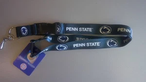 NCAA Lanyard Keychain Penn State Nittany Lions Team Color Navy Blue - Picture 1 of 1