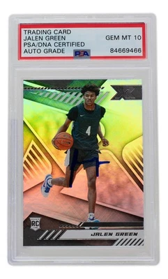 Jalen Green Signed Rockets 2021 Panini Chronicles XR Rookie Card #164 PSA/DNA 10 - Image 1 of 2