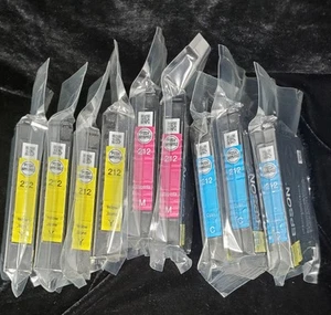 EPSON 212 OEM Tintenpatronen ORIGINAL - 9 Patronen - 4 GELB, 3 CYAN, 2 MAGENTA  - Bild 1 von 5