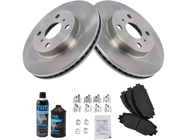 Kit de pastillas de freno delanteras y rotor TRQ 31FH79N para Toyota Prius C 2012-2019 Foto 1 de 1