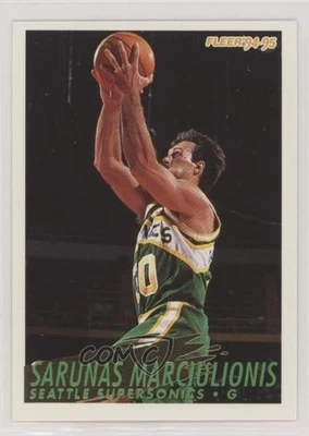 1994-95 Fleer Sarunas Marciulionis #375 HOF - Image 1 of 2