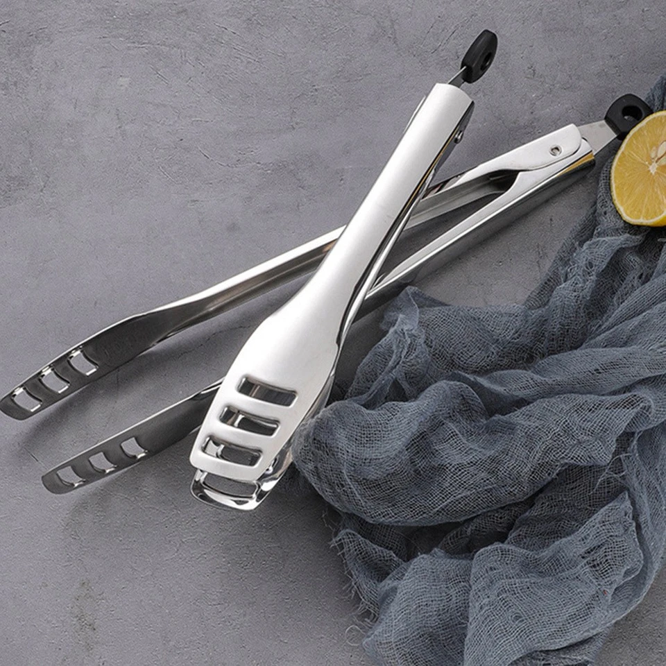 1 PC Pane Clip Pancake Tong Pesce Morsetto multiuso Cibo Pinza (Argento, S) - Immagine 1 di 4