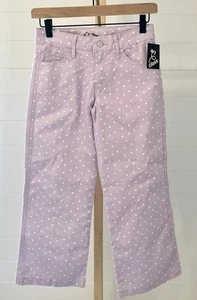Art Class Kids Girls Purple Heart Patterned Canvas Pants NWT Size 10 - Picture 1 of 7