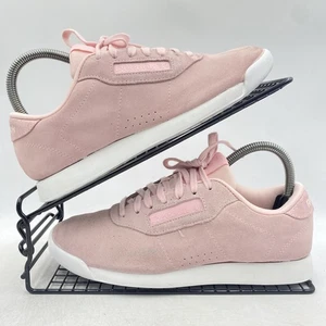 Reebok Classic Princess Pink Suede Trainers Size UK 5 Womens Gym Casual Yoga Low - Picture 1 of 8