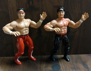 2 seltene Legends Of Wrestling Actionfiguren Basic + Bloody Ricky The Dragon WWF - Bild 1 von 7