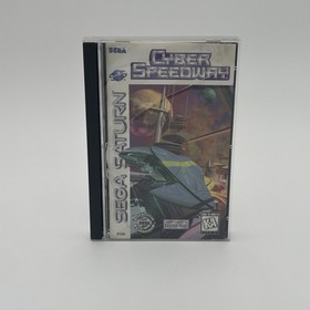 Sega Saturn Cyber Speedway, Complete in Box - Broken Case - Clean Disc Untested