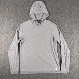 Rhone Hoodie Herren klein grau leichter Langarm Kapuzenpullover sportlich - Bild 1 von 6