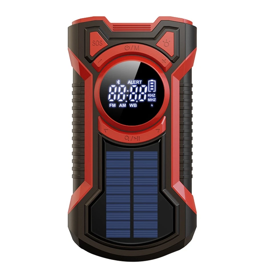 Handkurbel Solar Radio Tragbar AM/FM/NOAA Wetterradio mit LED2253 - Bild 1 von 1