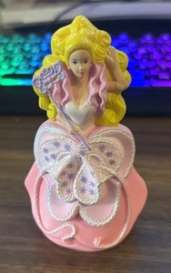 Cake topper Barbie vintage 1991 McDonald's Happy Meal 4" rosa principessa madrina - Foto 1 di 2