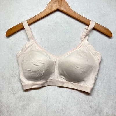 Warners Bra Large 3911 Wire Free Lightly Padded Peach Nude Seamless Smoothinig - Image 1 of 4