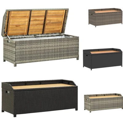 Gartenbank Stauraum Gartentruhe Truhenbank Kissenbox Sitzbank Sitzhocker 6 Farbe - Bild 1 von 4