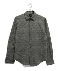 Jean Paul GAULTIER CLASSIQUE Logo design wool shirt Size: 48 Gray Men - Picture 1 of 5