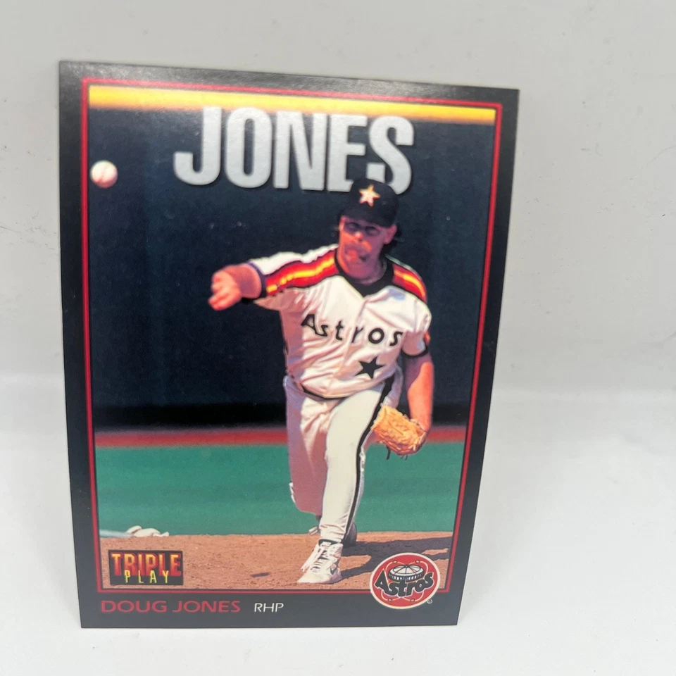 Doug Jones Astros 1993 Triple Play Leaf Baseball Card #175 - Image 1 of 2