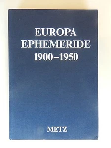 Europa Ephemeride 1900-1950 Metz Zeitzonen in Europa - Bild 1 von 1
