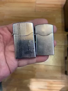 Vintage lot of 2 Lighter Zenith for pipe & cigarette Windproof 1970 Japan - Picture 1 of 4