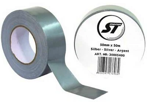 0,22€/m Stagetape Gewebeband PRO SILBER 50m x 50mm Steinband Panzerband Gaffa - Picture 1 of 2