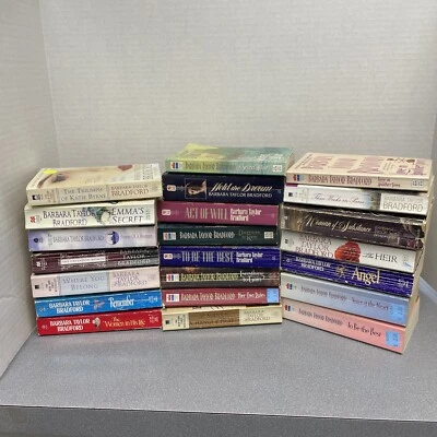 LOT of 22 Paperback Books - Romance / Intrigue (Barbara Taylor Bradford) - Image 1 of 4
