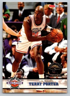 1993 NBA Hoops #278 Terry Porter Portland Trailblazers All Star 5th Anniversary - Image 1 of 2