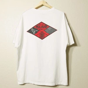 Metal Mulisha Men's 4XL White/Red Crossed Flags Logo T-Shirt - Picture 1 of 4