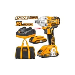INGCO CIWLI2001 20V 300Nm Avvitatore ad Impulsi a Batteria - Giallo/Nero - Foto 1 di 1