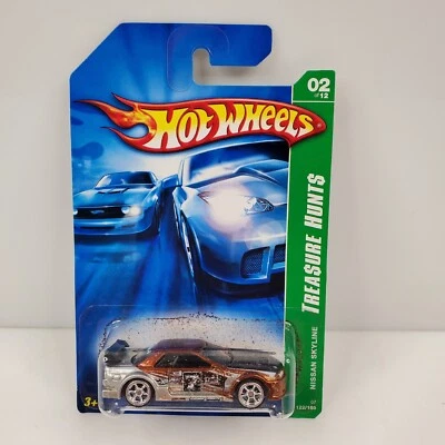 Nissan Skyline R32 Super Silver Orange 2007 Hot Wheels Treasure Hunts raro Foto 1 de 4