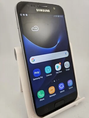 Samsung Galaxy S7 Black Unlocked 32GB 4GB RAM 5.1" Android Smartphone - Image 1 of 4