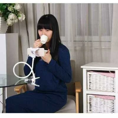 Soporte flexible de 360 clips para teléfono celular móvil cama perezosa soporte de escritorio soporte de montaje Foto 1 de 4