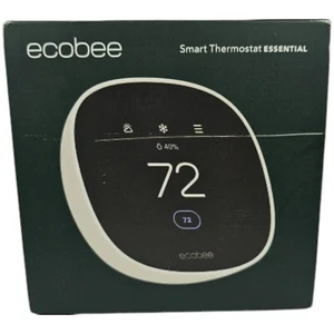 Ecobee Smart Thermostat Sealed Compatable W/Siri, Alexa, and Google W/ Trim Kit - Picture 1 of 2