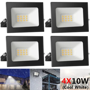 4X 10W LED Floodlight Spot Light Security Flood Lights Outdoor Garden Lamp IP65 - Picture 1 of 9