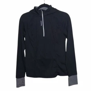 Felpa con cappuccio Reebok nera per allenamento atletico piccola - Foto 1 di 12