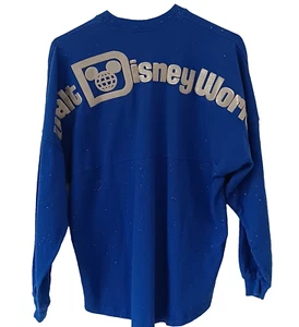 Walt Disney World Spirit Jersey Neon Blue Small Disney Parks Adult S - Picture 1 of 9