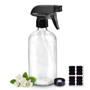 16oz Empty Glass Spray Bottle Refillable Container for Cleaning Solutions - Picture 1 of 7