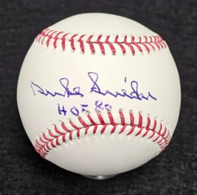 DUKE SNIDER Signed Official MLB Baseball-HALL OF FAME-BROOKLYN DODGERS-PSA - Image 1 of 4