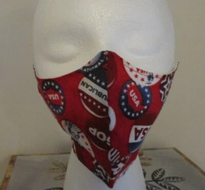 2 Two FACE MASKS Republican GOP RNC Convention Protective Washable Cool Cotton - Picture 1 of 5