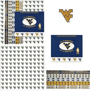 West Virginia University Mountaineers NCAA Scrapbook Paper Stickers U-CHOOSE - Picture 1 of 6