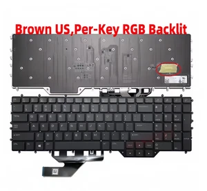Clavier rétroéclairé US RGB pour DELL Alienware M17 R2 2019 M17 R3, zone 51 m par touche - Photo 1/2