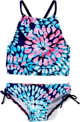 Bikini halter Kanu Surf para niñas UPF 50+ playa deporte corredor 2 piezas traje de baño Foto 1 de 4