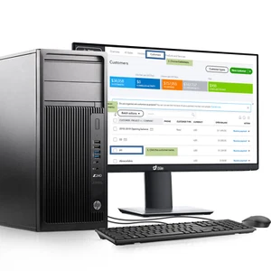 HP Computer Z240 Core i5-6th 16GB 128GB M.2 SSD+500GB New 22"LCD WiFi Windows 11 - Picture 1 of 6