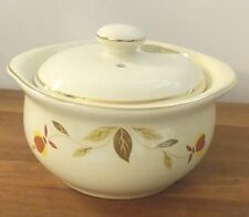 Limited Edition Hall Autumn Leaf Covered Onion Soup Bowl 1992