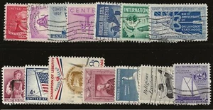 US Scott #1086-99, Singles 1957 Complete Year FVF Used - Picture 1 of 1
