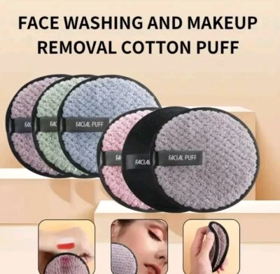 MAKE UP REMOVAL MICROFIBER FLANNEL PAD PUFF MULTI-PURPOSE ITEM GREAT PRODUCT - Image 1 of 4