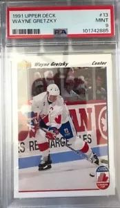 Upper Deck Wayne Gretzky 1991 PSA 9 #13, equipo de Canadá - Imagen 1 de 2