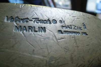 Rare Vintage Matzie USA Velvet Touch Marlin Brass & Hickory Mallet Putter - Image 1 of 4