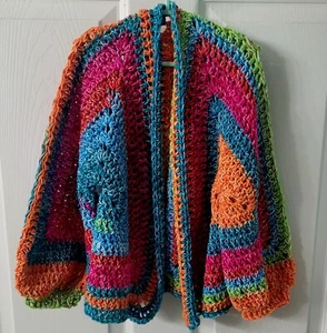 crochet cardigan sweater, Little Kid Size 4 To 6 - Picture 1 of 1