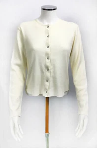 Women's Abercrombie and Fitch Sweater Cardigan - Cream - Small (TP08) - Picture 1 of 7