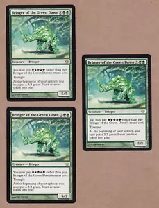 MTG - 3X Portatore dell'Alba Verde X3 - Quinta Alba - Rara VF/EX - Set di 3 carte - Foto 1 di 2
