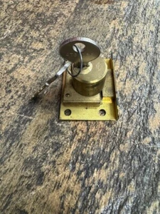 Vintage CORBIN Desk Cabinet Drawer Lock With Two Keys NOS - Picture 1 of 3