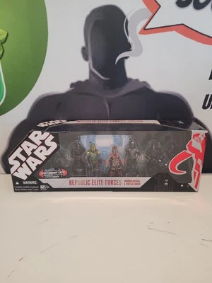 Star Wars Republic Elite Forces Mandalorians & Omega Squad 2008 exclusivo nuevo Foto 1 de 4